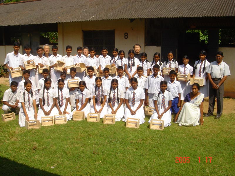 スリランカの生徒の写真
